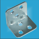 Уголок 30х30х35х2.0 мм 6 отверстий Цинк Металлист