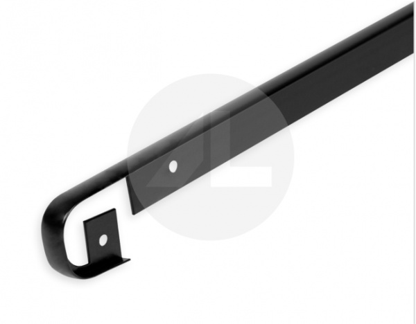 Плата стыковочная для столешниц 28 "Скиф" (600) Чёрная Алкона