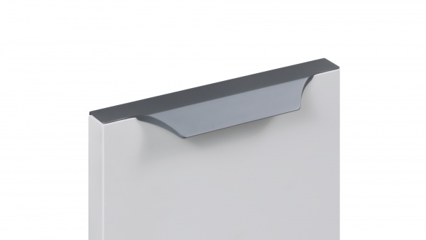 Ручка торцевая WING 114 128/200 Серый Алюминий