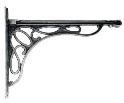 Консоль MOD 6 150x200 мм Серебро античное EDSON