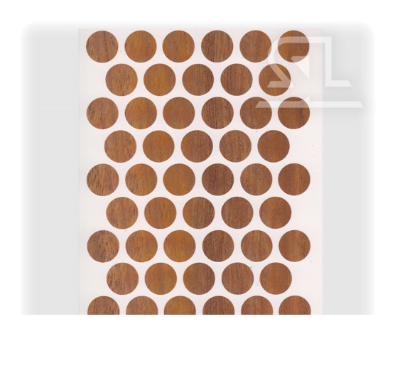 Пластиковые заглушки самоклеящиеся 14мм для евровинта A0323 PACIFIC