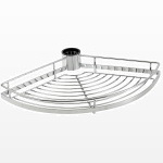 Полка боковая трапеция PTJ016-40 Хром AMIX