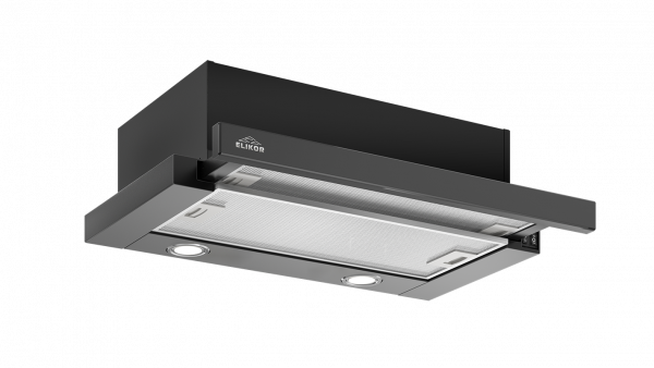 Вытяжка ELIKOR Интегра GLASS 60П-400-В2Л Чёрный Чёрное стекло