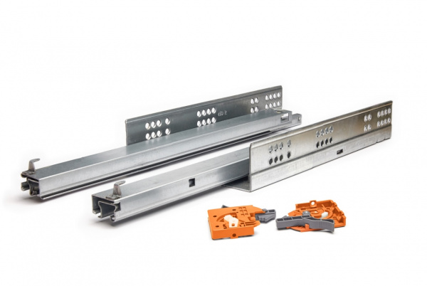 Направляющая шариковая скрытая 350 мм с доводчиком ASTIL 40 кг.