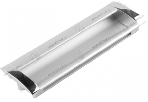 Ручка врезная Оскар AL 160 Хром Алюминий