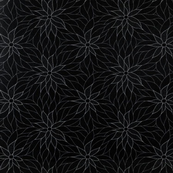 Панель глянцевая 18мм Чёрный лотос/Белый (SUPER SIYAH LOTUS)