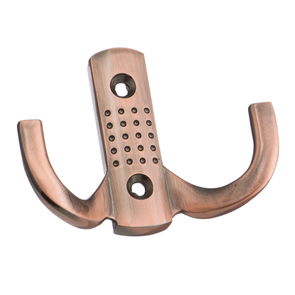 Крючок 2х рожковый KR 0061 AC Медь античная KERRON 25 кг.