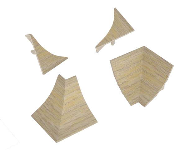 Комплект для плинтуса LB-23 Дуб выбеленый 6084 Крашенный