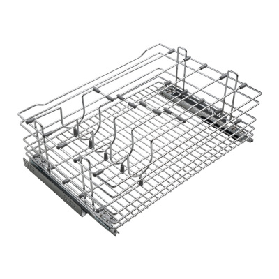 Корзина выкатная для сковородок и крышек 800 с доводчиком Хром Хеттих ЮММ