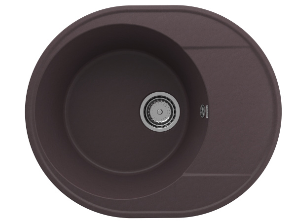 Мойка овальная Quartz Nora 585 Трюфель