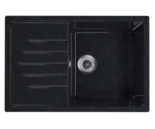Мойка глянцевая прямая U400 Brilliant Ультра-чёрный