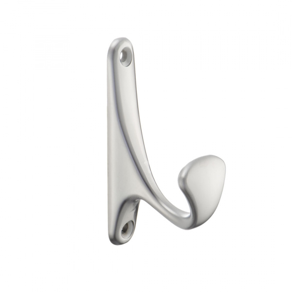 Крючок 1 рожковый KR 0090 SC Хром матовый KERRON 30 кг.