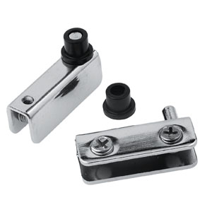 Петля зажимная для стеклянной двери EDSON Хром комплект без ручки