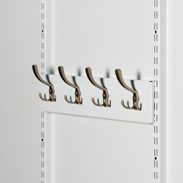 Вешалка на 4 крючка металлическая Белый 600 GARDIE