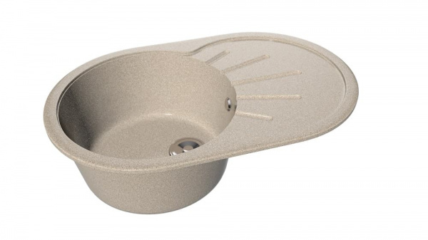 Мойка овальная Арктур Солнечный ветер глянец