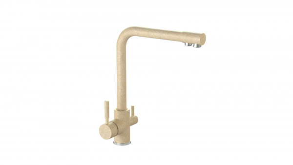 Смеситель КМ006 Q6 Слоновая кость матовый