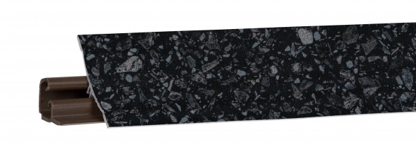 Плинтус LB-23 3м Чёрное серебро