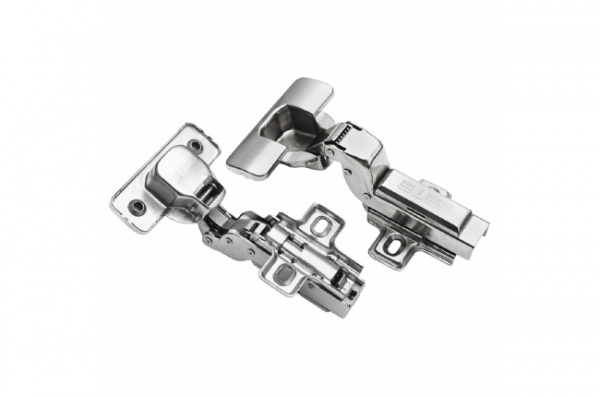 Петля полунакладная 110* с доводчиком и накладками CLIP-ON SETE