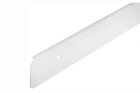 Плата торцевая для столешниц 28мм универсальная "Скиф" и " АМК-Троя" длина 600 мм Белая Алкона