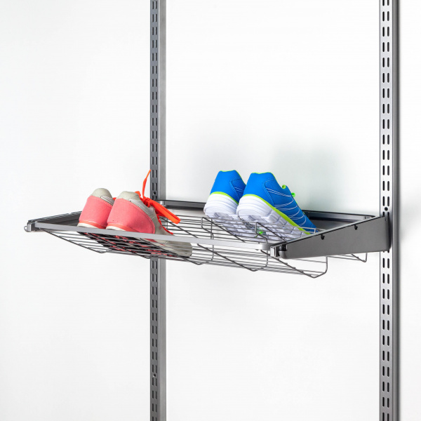 Обувница выдвижная 2-х ярусная 570х430 Серый GARDIE