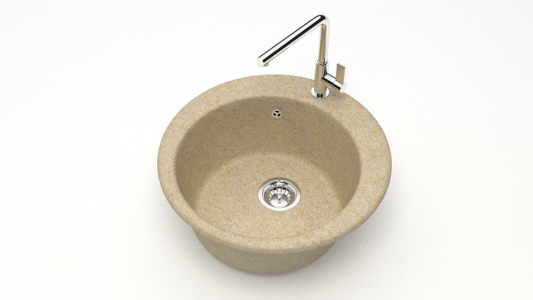 Мойка круглая F30 Q14 Ваниль матовый