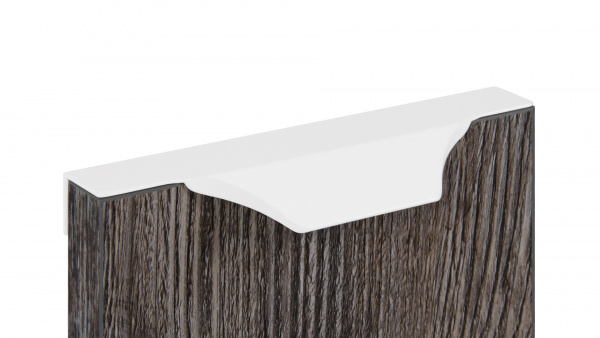 Ручка торцевая WING 114 96/150 Белый Алюминий