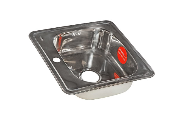Мойка врезная квадратная PL 3838 380 06мм Полированная