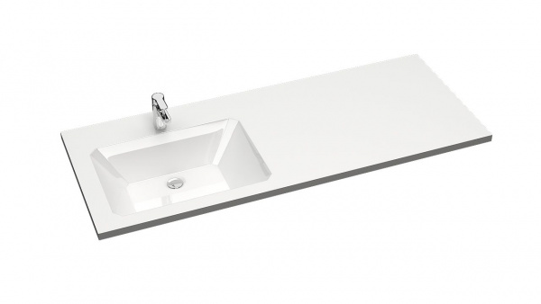 Раковина Лакшери V120 D1 Сигнально-белый левая 