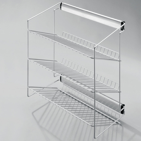 Выдвижная полка для обуви с доводчиком 3х уровневая Nomet