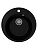 Мойка круглая Quartz Nora 485 Уголь