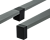 Ручка скоба Fusion L=1500 1484 мм матовый Графит AQ