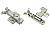 Петля накладная 107* с доводчиком CLIP-ON HS-3D ALU АGV