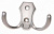 Крючок 2х рожковый 21403 Хром матовый EDSON