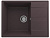 Мойка прямая Quartz Prima 650 Трюфель