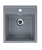 Мойка глянцевая квадратная U406 Brilliant Графитовый