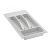 Лоток для столовых приборов 300 Белый Volpato 200-240*385-490*45