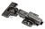 Петля накладная 110* с довод. CLIP-ON 3D 45 Unihopper H=0 Чёрная