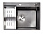 Мойка AMOLLET 3 мм PS 6048 60х48 Графит