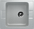 Мойка квадратная U204 Серый 