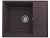 Мойка прямая Quartz Prima 605 Трюфель