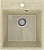 Мойка квадратная PR-M425 Слоновая кость (без сифона)
