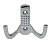 Крючок 2х рожковый N45 Хром матовый EDSON