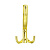 Крючок 3х рожковый WP 1103 Золото GAMET