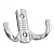 Крючок 2х рожковый KR 0060 Хром KERRON 15 кг.