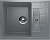 Мойка прямая U207 Тёмно-серый 