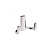 Крючок 2х рожковый KR 0330 SC Хром матовый KERRON 25 кг.