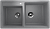 Мойка двойная U200 Графитовый