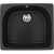 Мойка квадратная большая U408 Ультра-чёрный