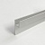 Планка плинтус 6мм "Скиф" длина 3м Серебро Алкона