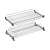 Сушка для посуды 600 2-х уровневая Нержавеющая сталь пруток без профиля LEMAX 
